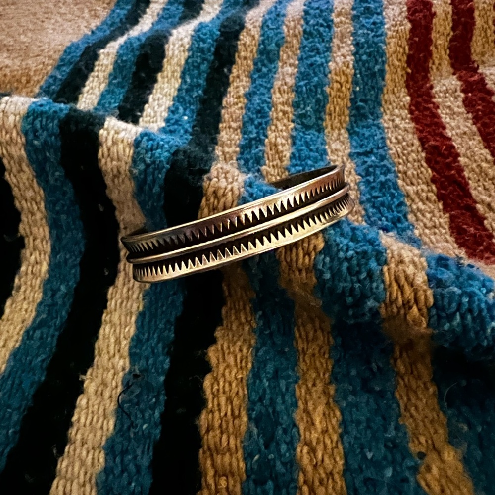 Stamped Sterling Silver Cuff Bracelet